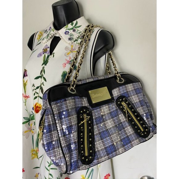 BETSEY JOHNSON Faux Leather Multicolor Tote Bag - Picture 9 of 11